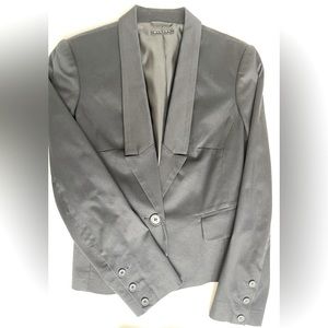 Sisley Polished Stretch Cotton Tuxedo Jacket — 6